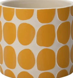 New Blumentopf Idar gelb D 7 H 6,5 cm Blumentöpfe|Blumentöpfe & Pflanzgefäße