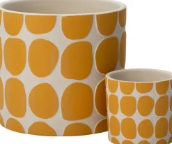 New Blumentopf Idar gelb D 7 H 6,5 cm Blumentöpfe|Blumentöpfe & Pflanzgefäße