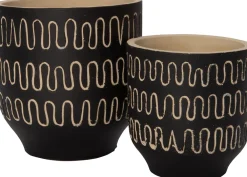 Hot Blumentopf Jits schwarz D 11 H 11 cm Blumentöpfe & Pflanzgefäße|Blumentöpfe