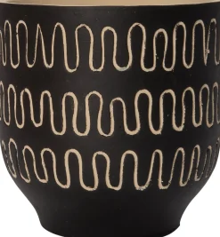 Blumentopf Jits schwarz D 14 H 14 cm Blumentöpfe|Blumentöpfe & Pflanzgefäße