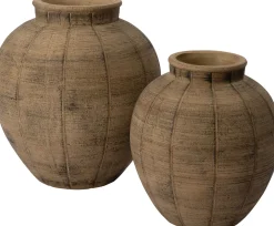 Clearance Blumentopf Julia braun D 33,5 H 35 cm Blumentöpfe|Blumentöpfe & Pflanzgefäße