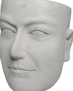 Hot Blumentopf Kopf 47 x 42 x 48 cm grau Blumentöpfe|Blumentöpfe & Pflanzgefäße