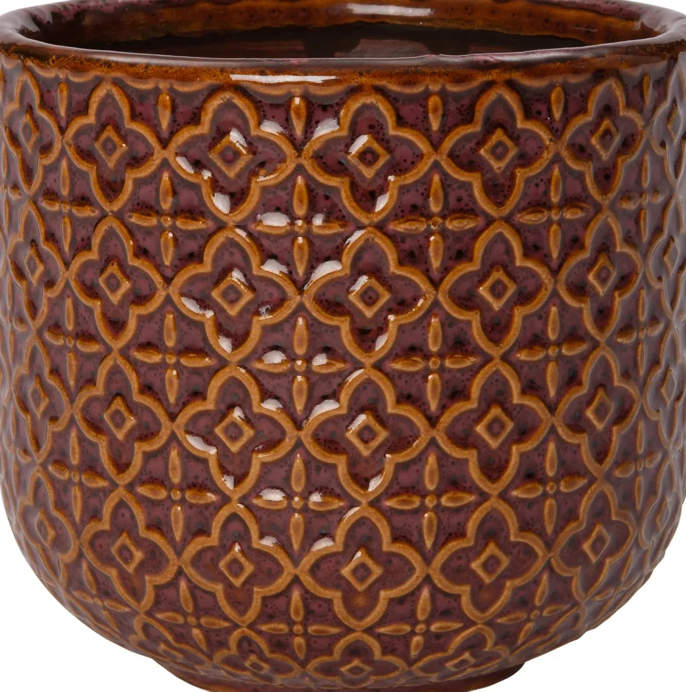 Online Blumentopf Mariya braun D 12 H 11 cm Blumentöpfe|Blumentöpfe & Pflanzgefäße