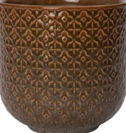 Blumentopf Mariya braun D 14,5 H 14 cm Blumentöpfe|Blumentöpfe & Pflanzgefäße