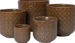 Blumentopf Mariya braun D 14,5 H 14 cm Blumentöpfe|Blumentöpfe & Pflanzgefäße