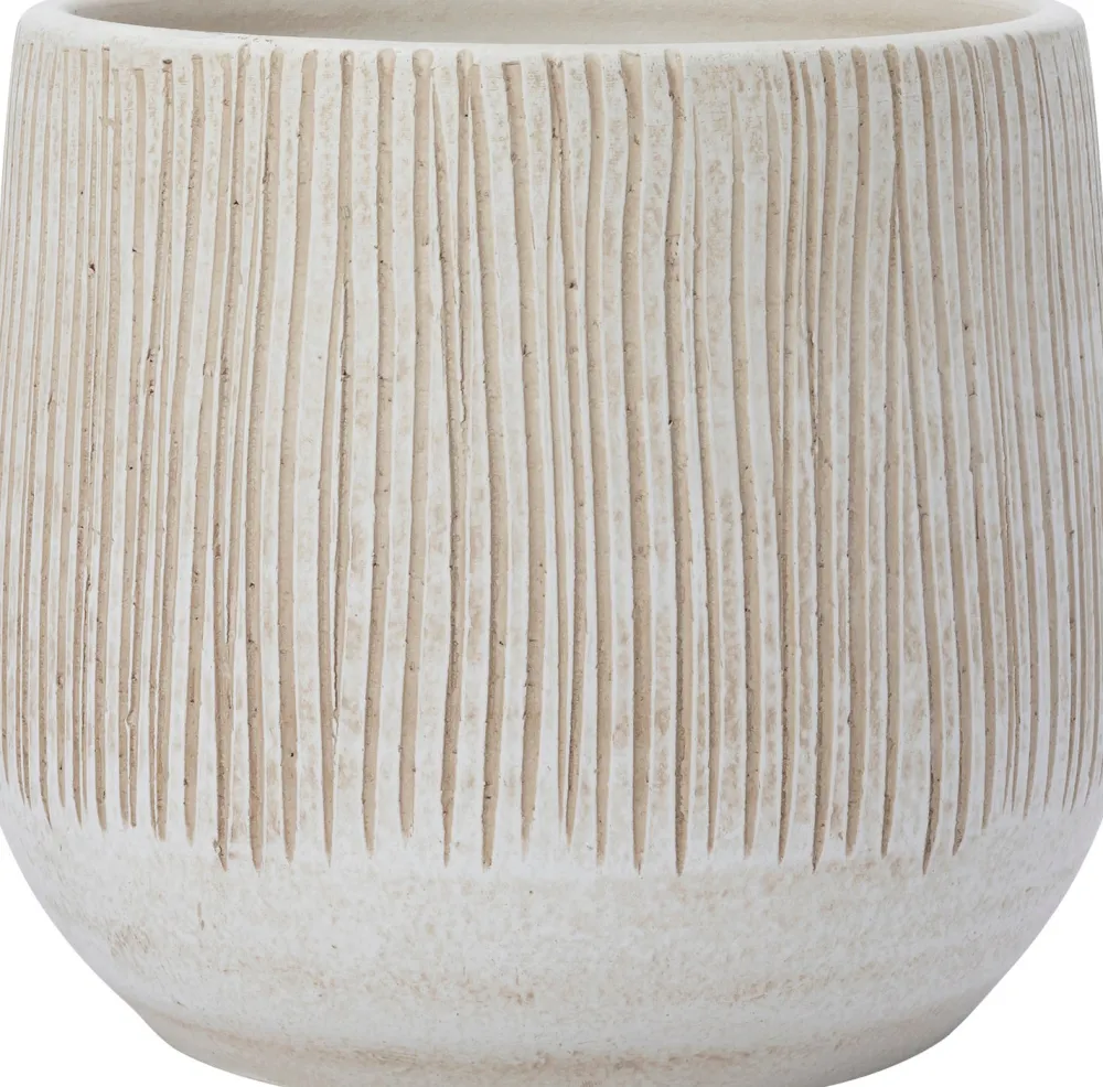 Outlet Blumentopf Melle creme D 16 H 14 cm Blumentöpfe & Pflanzgefäße|Blumentöpfe