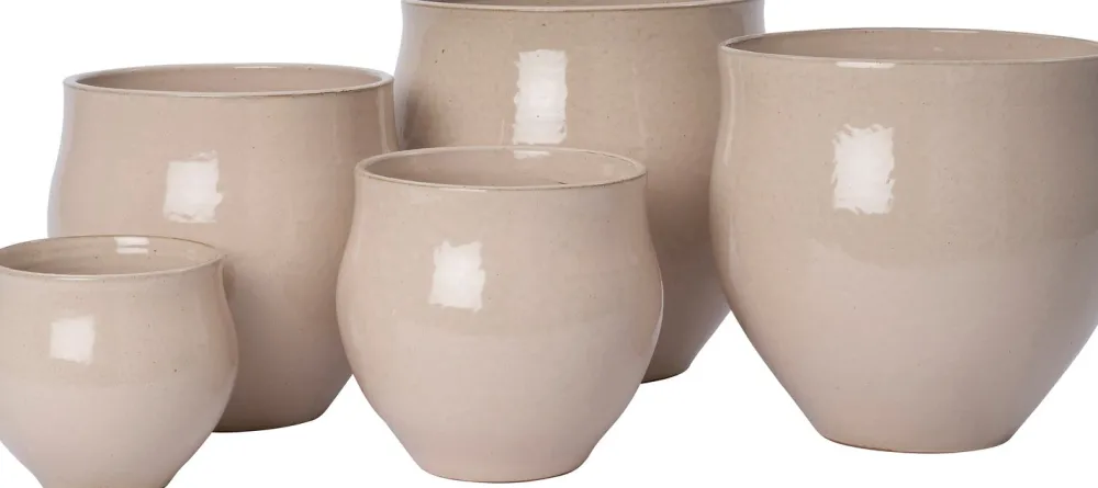 Outlet Blumentopf Miek beige D 18 H 17 cm Blumentöpfe|Blumentöpfe & Pflanzgefäße