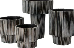 Online Blumentopf Milan schwarz D 22 H 28 cm Blumentöpfe & Pflanzgefäße|Blumentöpfe