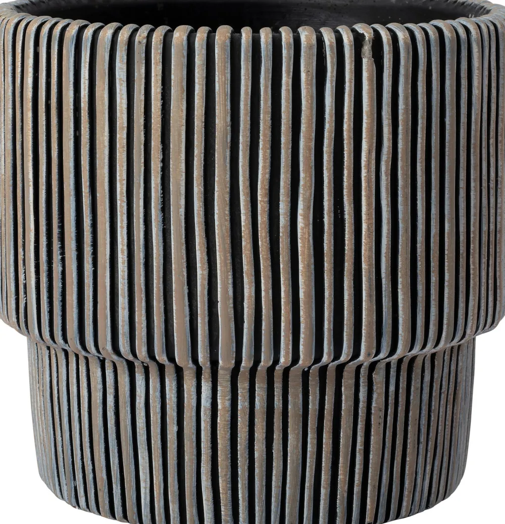 Hot Blumentopf Milan schwarz D 14 H 13 cm Blumentöpfe|Blumentöpfe & Pflanzgefäße