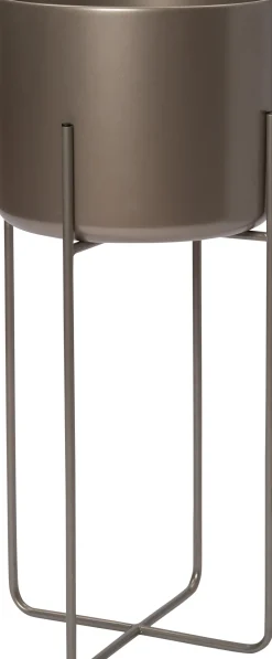 Best Blumentopf mit Ständer Lina braun D 28 H 66 cm Blumentöpfe|Blumentöpfe & Pflanzgefäße