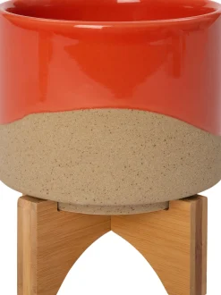 Outlet Blumentopf mit Füßen Bo rot D 13 H 15,5 cm Blumentöpfe|Blumentöpfe & Pflanzgefäße