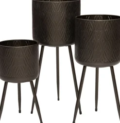 New Blumentopf mit Füßen Eliza D 22 cm H 40 cm schwarz Blumentöpfe & Pflanzgefäße|Blumentöpfe