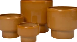 Outlet Blumentopf mit Fuß Vibrant gelb D 20 H 15 cm Blumentöpfe|Blumentöpfe & Pflanzgefäße