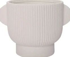 New Blumentopf mit Fuß Pierre weiß 10 x 7 x 7 cm Blumentöpfe & Pflanzgefäße|Blumentöpfe