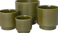 Best Blumentopf mit Fuß Tilda grün D 13,5 H 14 cm Blumentöpfe & Pflanzgefäße|Blumentöpfe