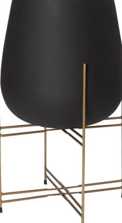 Clearance Blumentopf mit Ständer Elif schwarz D 50 H 85 cm Blumentöpfe|Blumentöpfe & Pflanzgefäße
