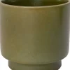 Sale Blumentopf mit Fuß Tilda grün D 20 H 19,5 cm Blumentöpfe|Blumentöpfe & Pflanzgefäße