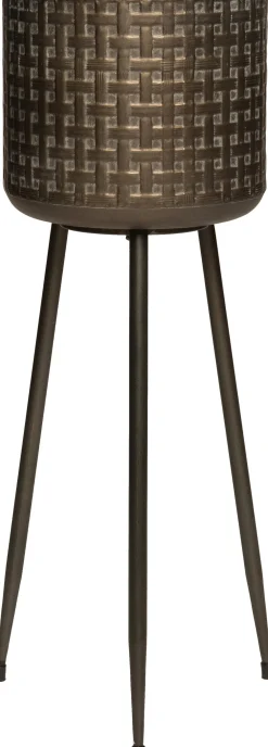 Outlet Blumentopf mit Fuß braun D 20 H 55 cm Blumentöpfe & Pflanzgefäße|Blumentöpfe