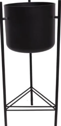 Best Blumentopf mit Füßen D 28 H 66 cm schwarz Blumentöpfe & Pflanzgefäße|Blumentöpfe