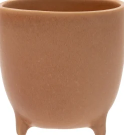 Outlet Blumentopf mit Füßen Sonja D 13 cm H 13,5 cm braun Blumentöpfe|Blumentöpfe & Pflanzgefäße