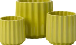 Hot Blumentopf Stijn grün D 15 H 14 cm Blumentöpfe & Pflanzgefäße|Blumentöpfe