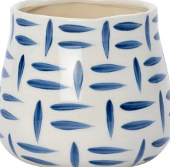 Best Blumentopf Tola weiß / blau D 16,5 H 15 cm Blumentöpfe|Blumentöpfe & Pflanzgefäße