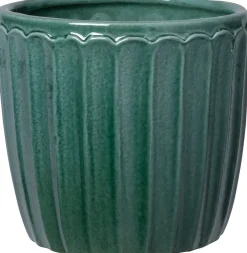 Discount Blumentopf Vajen grün D 19 H 17 cm Blumentöpfe|Blumentöpfe & Pflanzgefäße