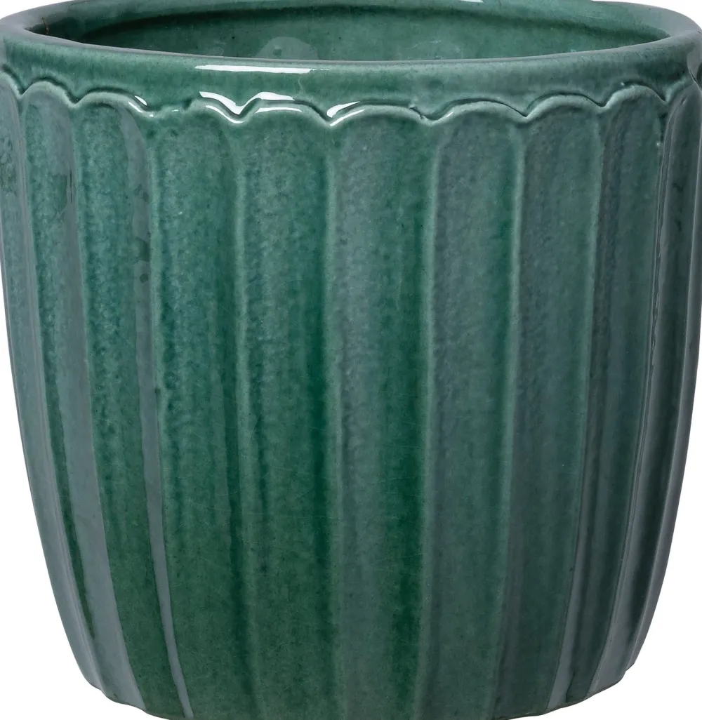 Discount Blumentopf Vajen grün D 19 H 17 cm Blumentöpfe|Blumentöpfe & Pflanzgefäße