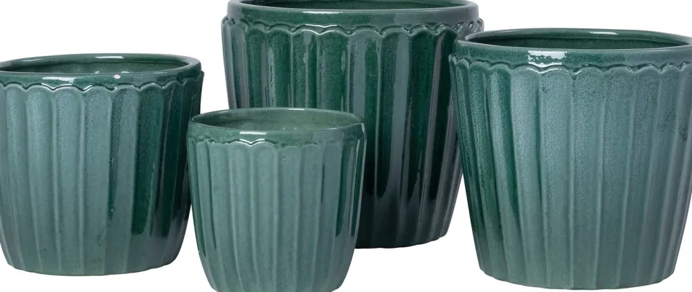 Sale Blumentopf Vajen grün D 11 H 11 cm Blumentöpfe & Pflanzgefäße|Blumentöpfe