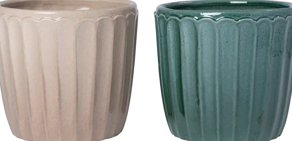 Sale Blumentopf Vajen grün D 11 H 11 cm Blumentöpfe & Pflanzgefäße|Blumentöpfe