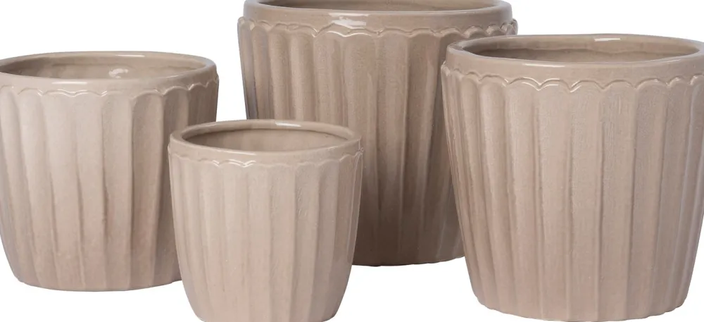 Online Blumentopf Vajen beige D 15 H 13 cm Blumentöpfe & Pflanzgefäße|Blumentöpfe