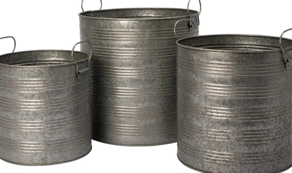 Sale Blumentopf Vivi zink D 26 H 26 cm Blumentöpfe|Blumentöpfe & Pflanzgefäße