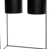 Online Blumentopf-Ständer schwarz 45 x 20 x 55 cm Blumentöpfe|Blumentöpfe & Pflanzgefäße