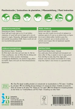 Online Buschbohne (Phaseolus vulgaris 'Opera gourmet') Samen Gemüsesamen|Saatgut