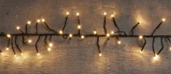 Online Cluster-Lichterkette 5 m mit 384 LED Lämpchen warmweiß Weihnachtsbaumbeleuchtung