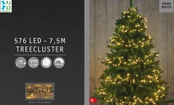 Sale Cluster-Lichterkette 7,5 m mit 576 LED Lämpchen warmweiß Weihnachtsbaumbeleuchtung