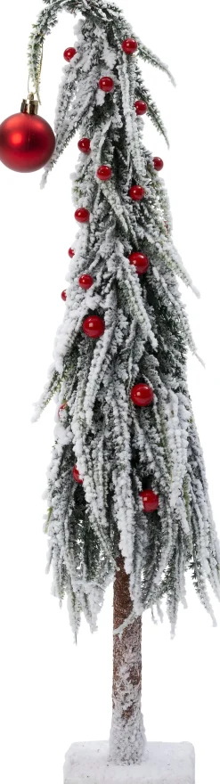 Online Dekobaum Gnoom weiß / rot D 12 H 45 cm Weihnachtsfiguren & -Objekte