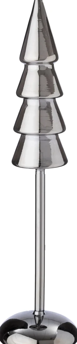 Dekobaum Kiran grau mit Beleuchtung D 9,3 H 40 cm Weihnachtsfiguren & -Objekte