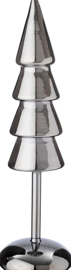 Dekobaum Kiran grau mit Beleuchtung D 9,3 H 32 cm Weihnachtsfiguren & -Objekte