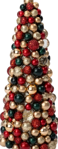 Online Deko-Baum Trevi kerstbal rot / grün / gold D 16 H 36 cm Weihnachtsfiguren & -Objekte