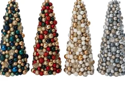 Online Deko-Baum Trevi kerstbal rot / grün / gold D 16 H 36 cm Weihnachtsfiguren & -Objekte