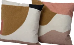 Sale Dekokissen Bobbi weiß / rosa / braun 45 x 45 cm Kissen|Dekokissen