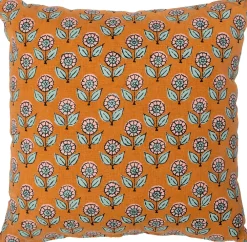 Dekokissen Hanoi orange/grün 45 x 45 cm Kissen|Dekokissen