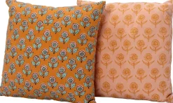 Dekokissen Hanoi orange/grün 45 x 45 cm Kissen|Dekokissen