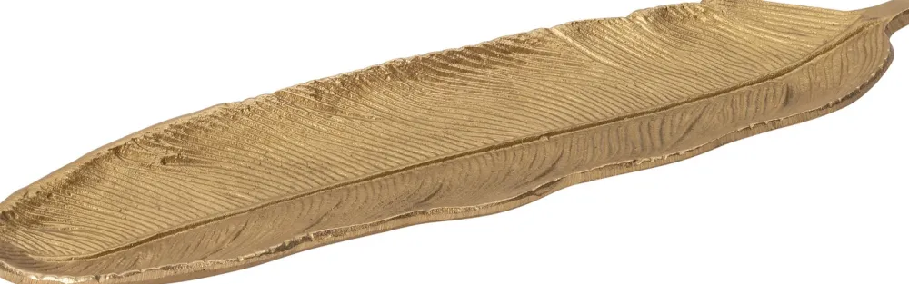 New Dekoteller Koko gold 50 x 14 x 2,5 cm Dekoschalen & -Teller