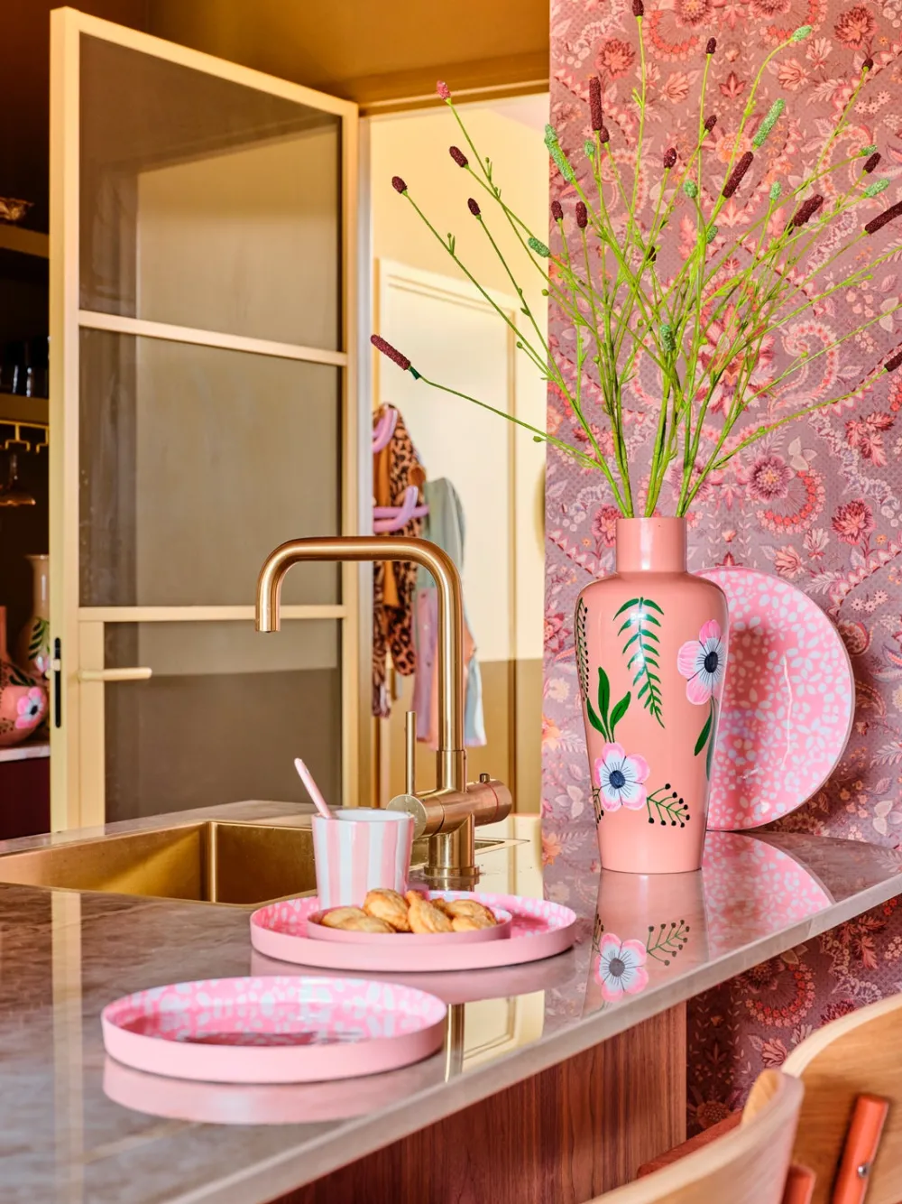 Sale Dekoteller Muriel rosa D 30 H 2 cm Dekoschalen & -Teller