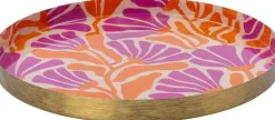 Dekoteller Muriel orange/lila D 15 H 2 cm Dekoschalen & -Teller