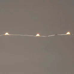 Discount Drahtlichterkette silber 2 m außen mit LED warmweiß Mini- & Drahtlichterketten