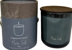 Best Duftkerze im Glas Indi Pure Silk blau 40,5 D 9,8 H 11,7 cm Kerzen Im Glas|Duftkerzen