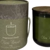 Best Duftkerze im Glas Indi Olive Flower grün 40 D 9,8 H 11,7 cm Kerzen Im Glas|Duftkerzen